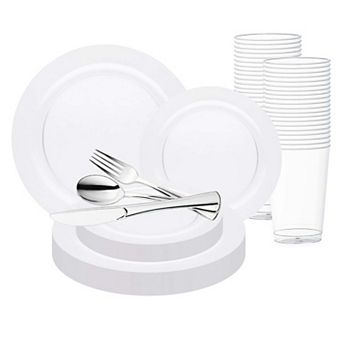 Prestige All-In-One Designer Disposable Tableware Suite 60 Guests