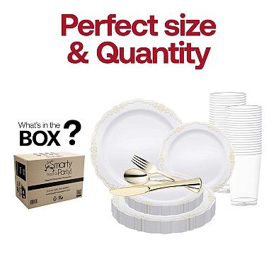 Round Disposable Plastic Wedding Set - 30 Sets