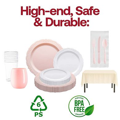 Enchanted Gala Boutique All-In-One Tableware Suite Set for 60 Guests