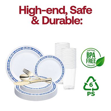 Artisan All-In-One Designer Disposable Tableware Suite 30 Sets