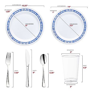Artisan All-In-One Designer Disposable Tableware Suite 30 Sets