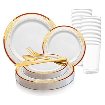 Artisan All-In-One Designer Disposable Tableware Suite 30 Sets