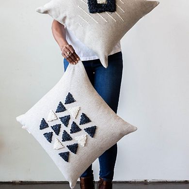 AfriScandi Harvest Wool and Cotton Throw Pillow