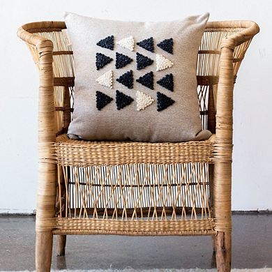 AfriScandi Harvest Wool and Cotton Throw Pillow