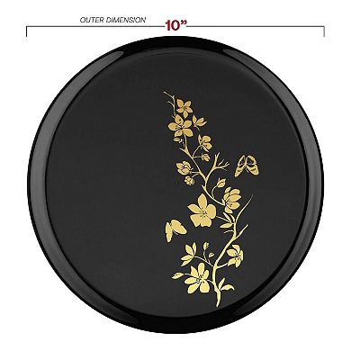 10" Disposable Plastic Dinner Plates - 120 pcs