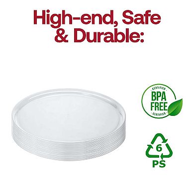 Round Plastic Trays - 25 pcs