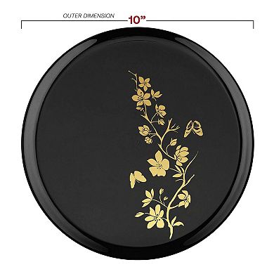 Duo Designer Disposable Plate Set Combo Pack for 120 Guests
