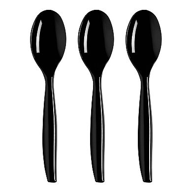 9.75" Disposable Plastic Serving Spoons - 144 pcs