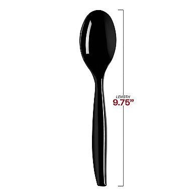 9.75" Disposable Plastic Serving Spoons - 144 pcs