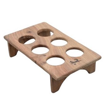 Hand-Carved Wooden Fridge Egg Tray