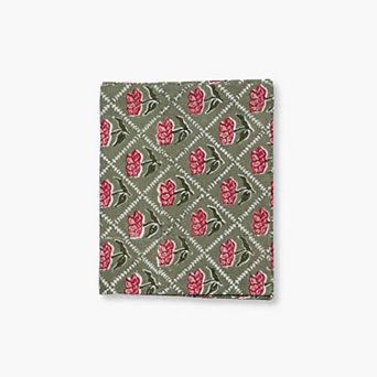 Noor Pure Linen Handprinted Table Runner