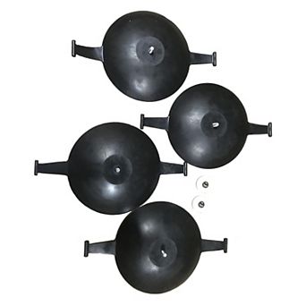 Invacare Aquatec Extra Large Suction Cups Set of Four Replacement Parts (16240 Accessories)