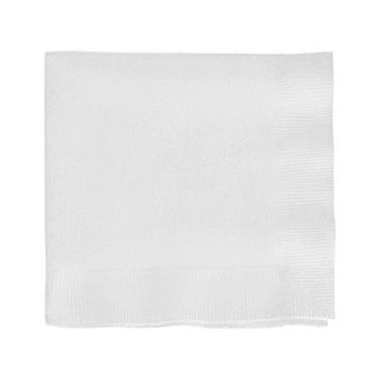 Durable White Paper Beverage Napkins - 1800 pc