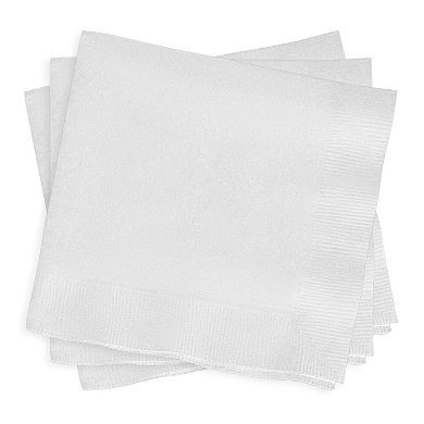 Durable White Paper Beverage Napkins - 1800 pcs
