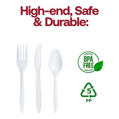 Cutlery Kit - Fork, Teaspoon and Knife - 500 Sets