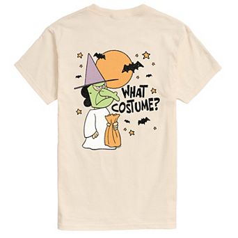 Men's Peanuts Lucy What Costume Halloween Graphic Tee