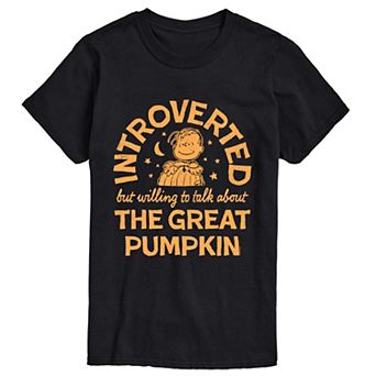 Men's Peanuts Introverted The Great Pumpkin Graphic Tee