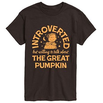 Men's Peanuts Introverted The Great Pumpkin Graphic Tee