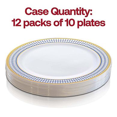 7.5" Disposable Plastic Salad Plates - 120 pcs