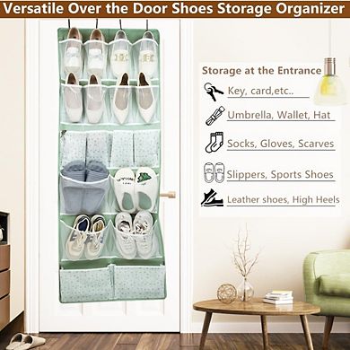 Over Door Hanging Organizer with Pockets for Shoes and Accessories