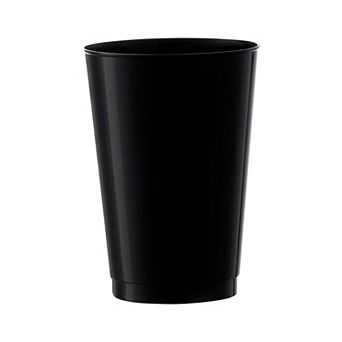 12 oz. Black Round Plastic Tumblers - 240 pc