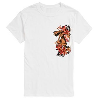 Men's Disney's Moana Tropical Floral Graphic Tee