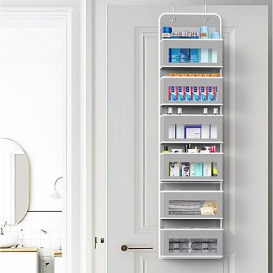 Over Door Hanging Organizer with Clear Window Pockets for Storage