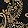 Black Gold Floral