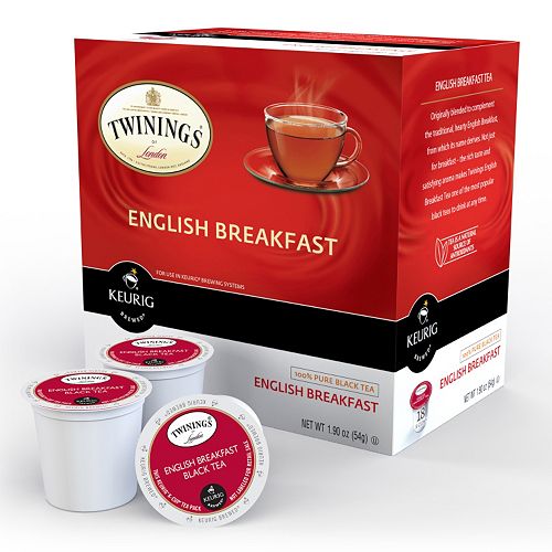 Keurig K Cup Pod Twinings Of London English Breakfast Tea 18 Pk