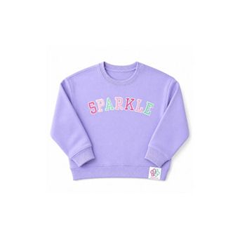 Girls Sparkle Crewneck Sweatshirt