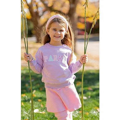 Girls Sparkle Crewneck Sweatshirt