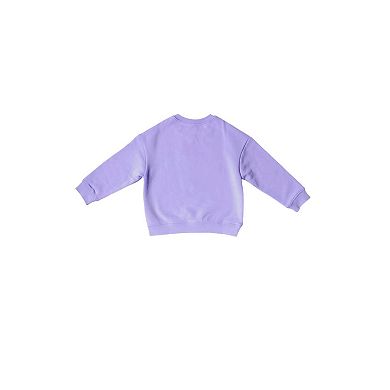 Girls Sparkle Crewneck Sweatshirt
