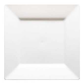6.5" Square Disposable Plastic Salad Plates - 120 pc