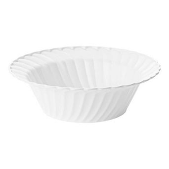 5 oz. White Flair Plastic Dessert Bowls - 180 pc