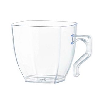 2 oz. Square Plastic Mini Coffee Tea Cups - 240 pc