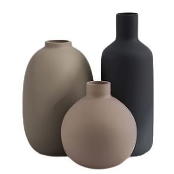 Ceramic Vase Set of 3 Decorative Vases, Modern Farmhouse Style