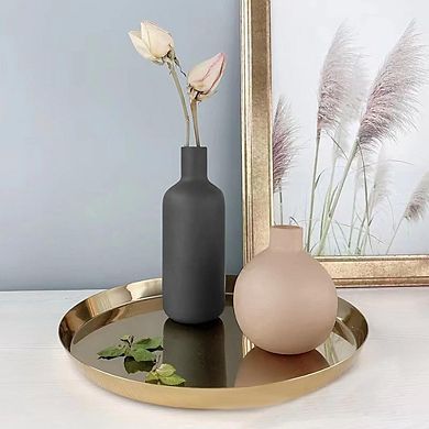 Ceramic Vase Set of 3 Decorative Vases, Modern Farmhouse Style