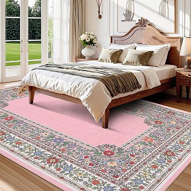 Rugs for Living Room Bedroom Area Rug Washable Solid Natural Accent Rug Non-Shedding Soft