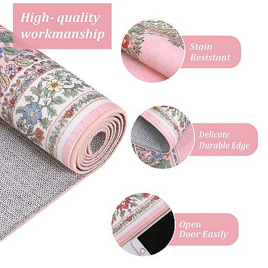 Rugs for Living Room Bedroom Area Rug Washable Solid Natural Accent Rug Non-Shedding Soft