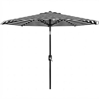 GOCAPTAIN UV Protection Outdoor Patio Umbrella - 9FT Market Parasol with Crank Lift, Push Button