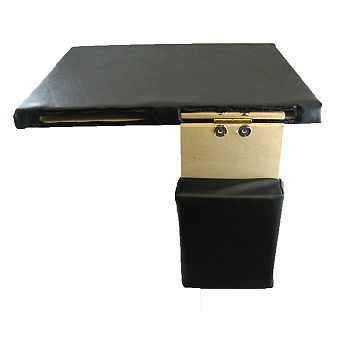 Invacare Wheelchair Amputee Board 18" x 16" Flip-Out, Upholstered Support - Black