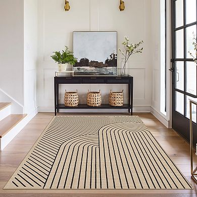 Large Rugs for Living Room Bedroom Area Rug Washable Solid Natural Accent Rug Non-Shedding Soft
