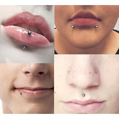 Fake Face Piercing Jewelry Set