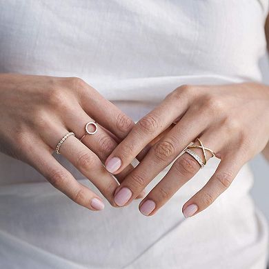 Milgrain Eternity Ring for Women