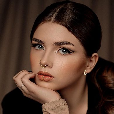 Stainless Steel Nose Hoop Set