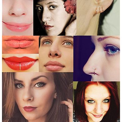 L-Shaped Nose Studs for Piercings