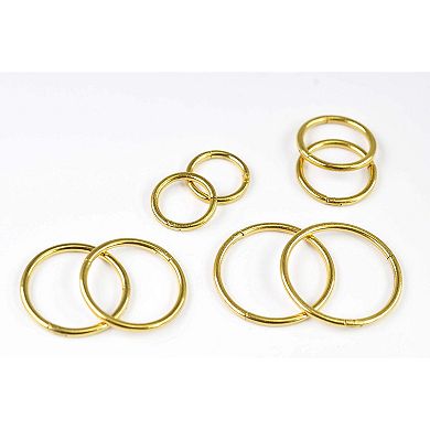 Steel Hinged Piercing Hoops