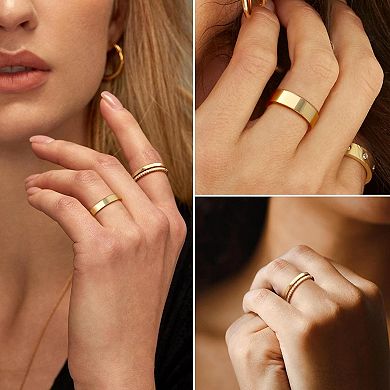 Dainty CZ Stackable Ring Set