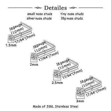 Stainless Steel Nose Studs