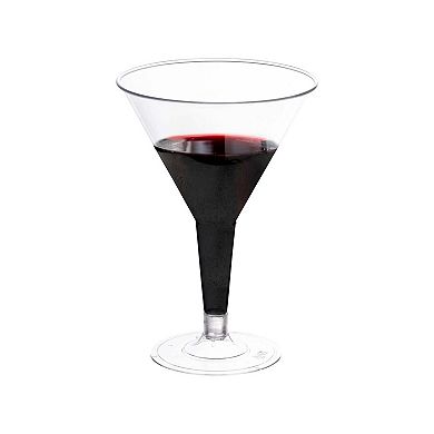 6 oz. Clear Plastic Martini Glasses - 192 pcs
